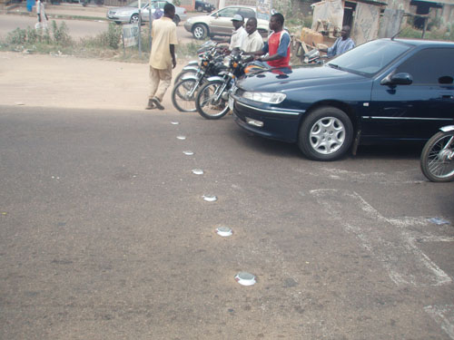 Solar road studs SRY-1001 in Kano, Nigeria 