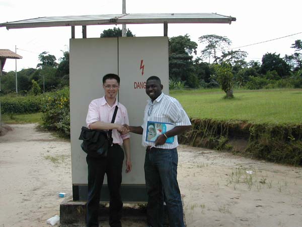 Solar Village Project in Cocobeach,Gabon in May 20