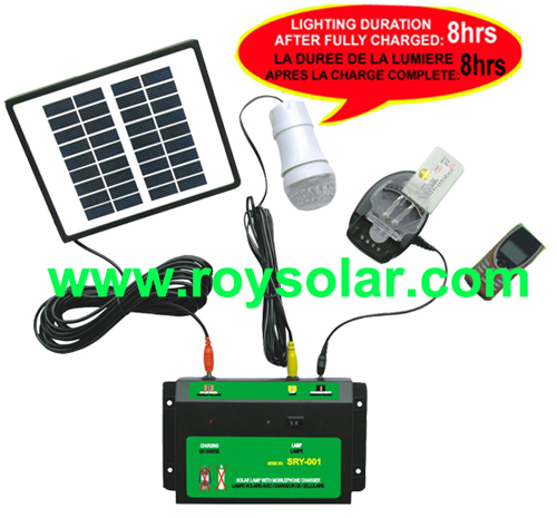 CE certificate of  solar lighting kit SRY-001